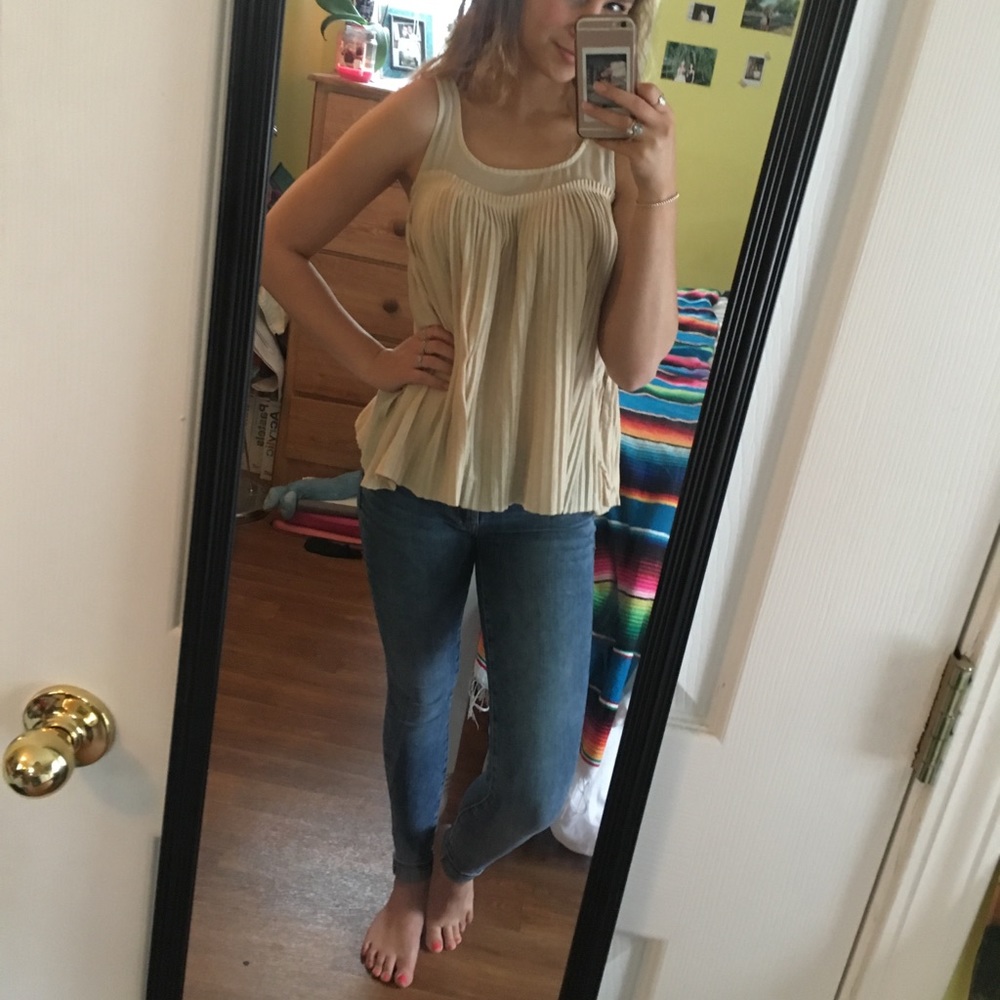 Cream Blouse